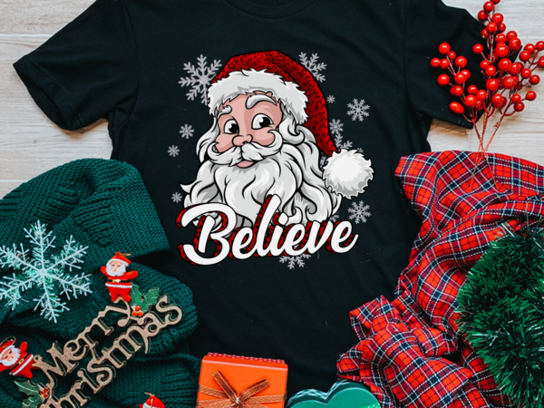 Rd believe christmas shirt, santa shirt, cheetah, leopard, christmas tree, buffalo plaid, santa claus shirt t shirt design online
