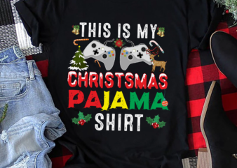 RD Christmas Boys Men Video Gamer This Is My Christmas Pajama Shirt