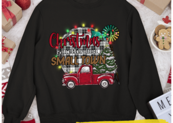 RD Christmas is Better in a Small Town, Buffalo Plaid Christmas Retro Shirt