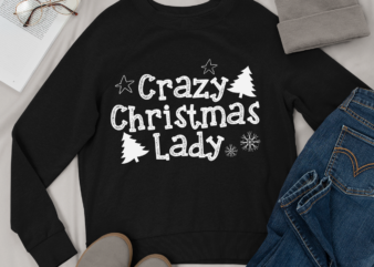 RD Crazy Christmas Lady, Merry Christmas Shirt, Christmas Gift Idea, Funny Christmas Shirt