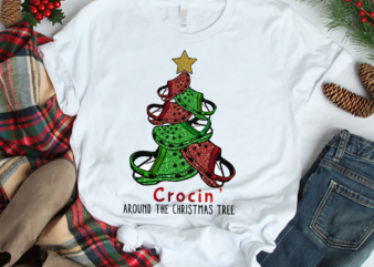 RD Crocin Around The Christmas Tree , Funny Christmas, Crocs, Crocs Sandal Shirt, Crocin, Crocin Around Christmas Shirt