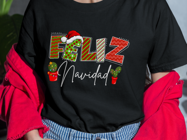 Rd feliz navidad cactus spanish christmas matching shirt, christmas cactus shirt, christmas gifts t shirt design online
