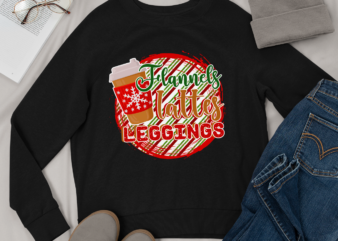 RD Flannels Lattes Leggings Christmas Shirt, Buffalo Plaid Winter Christmas Shirt, Womens Christmas Shirt