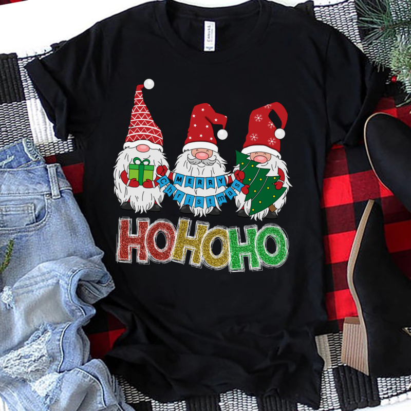 RD Gnome Christmas Shirt, HoHoHo Santa Gnomes, Gnomes Shirt