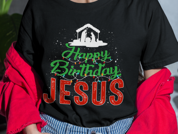 Rd happy birthday jesus christmas pajama holiday xmas gifts shirt t shirt design online