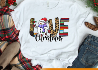 RD Love Christmas Snowman Shirt, Christmas Leopard SHirt, Snowman SHirt