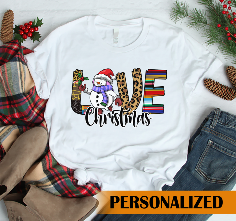 RD Love Christmas Snowman Shirt, Christmas Leopard SHirt, Snowman SHirt