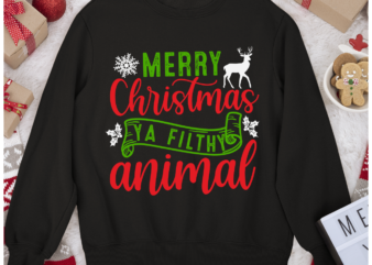 RD Merry Christmas Ya Filthy Animal, Home Alone Quote Shirt, Funny Christmas Shirt