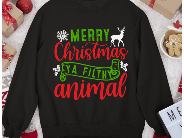 Rd merry christmas ya filthy animal, home alone quote shirt, funny christmas shirt t shirt design online