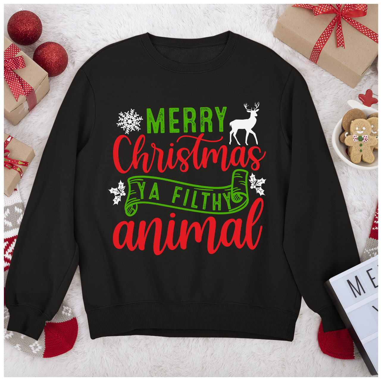 RD Merry Christmas Ya Filthy Animal, Home Alone Quote Shirt, Funny