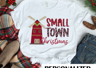 RD Small Town Christmas Shirt,Merry Christmas, Red Plaid, Small Town Shirt