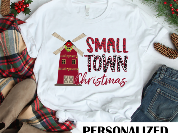Rd small town christmas shirt,merry christmas, red plaid, small town shirt t shirt design online