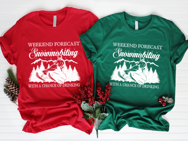 Rd snowmobile weekend forecast winter sports vintage motor sled shirt t shirt design online