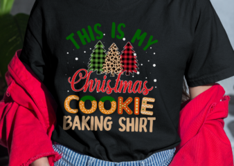 RD This Is My Christmas Cookie Baking Shirt Xmas Tree Holiday Shirt