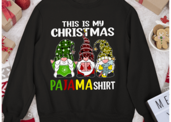 RD Xmas Plaid Gnome This Is My Christmas Pajama Men Women Kids Shirt t shirt design online
