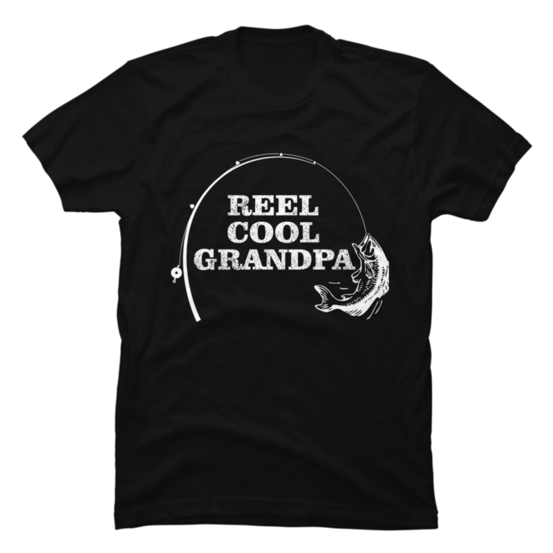 Reel Cool Grandpa Vintage Fishing Design - Buy t-shirt designs