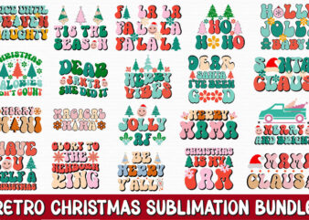 Retro Christmas Sublimation Bundle