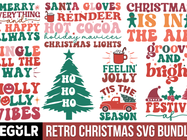 Retro christmas design bundle Retro christmas design bundle
