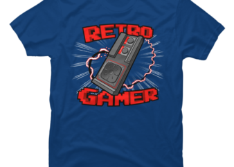 Retro Gamer Shirt – 8-bit Video Game Pixel Nostalgia t shirt design online