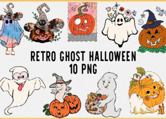 Retro Ghost Halloween Sublimation