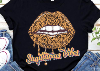 Retro Lips Zodiac Sign Birthday Astrology Horoscope Leopard NL t shirt design online