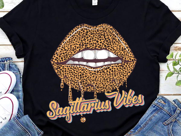 Retro lips zodiac sign birthday astrology horoscope leopard nl t shirt design online