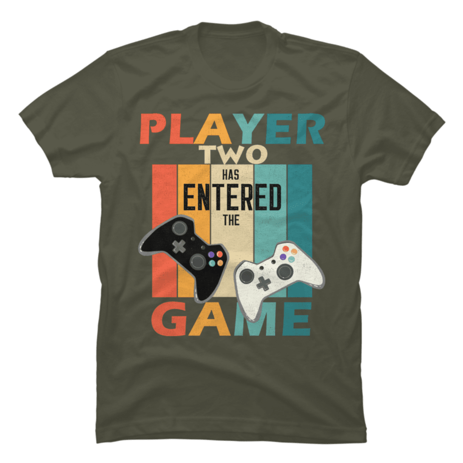 Retro Player 2 Has Entered The Game - Buy t-shirt designs