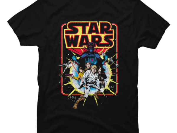 Retro Star Wars Comic - Buy t-shirt designs