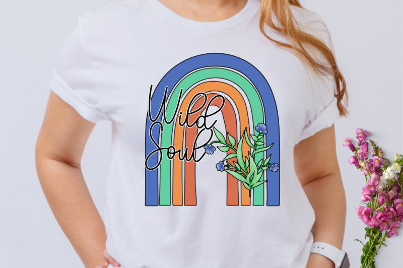 t-shirt vector Wildflowers Sublimation Bundle