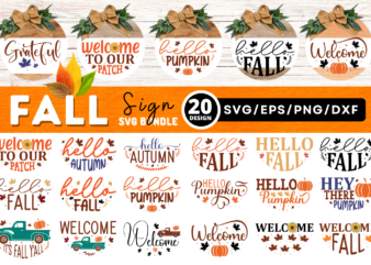 Fall Round Signs Bundle