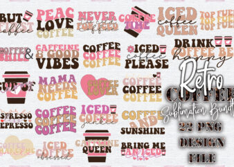 Retro Coffee Sublimation Bundle