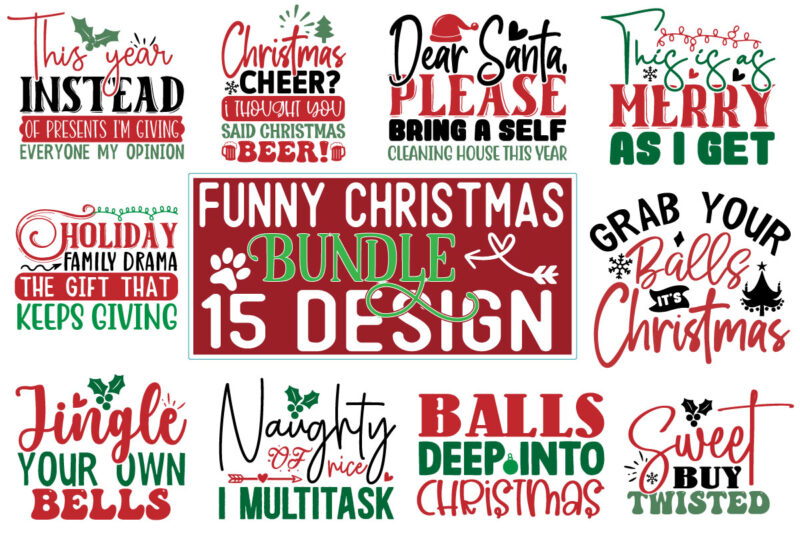 Christmas SVG Mega Design Bundle 330+ Design