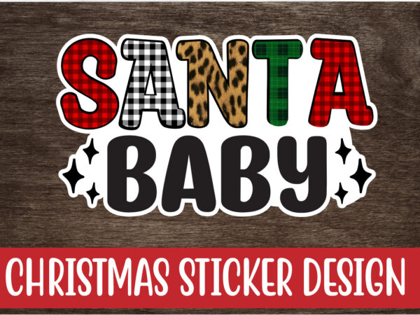 Christmas sticker design