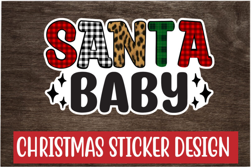 Christmas Sticker Design