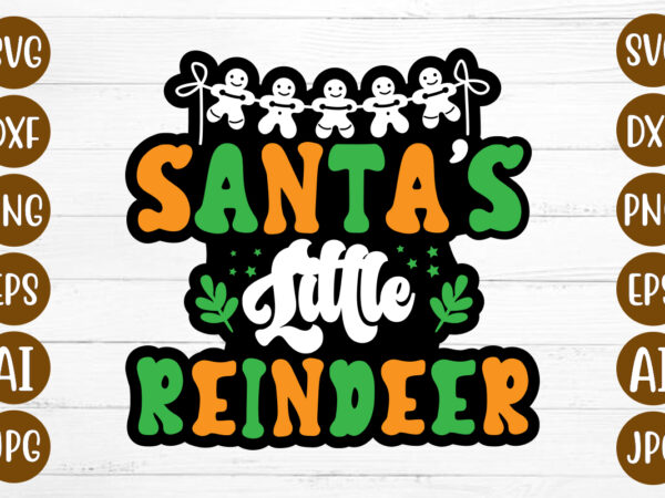 Santa’s little reindeer t-shirt design