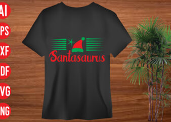 Santa saurus T shirt design, Santa saurus SVG cut file, Santa saurus SVG design,christmas svg mega bundle , 130 christmas design bundle , christmas svg bundle , 20 christmas t-shirt