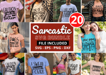 Sarcastic SVG Bundle t shirt template vector