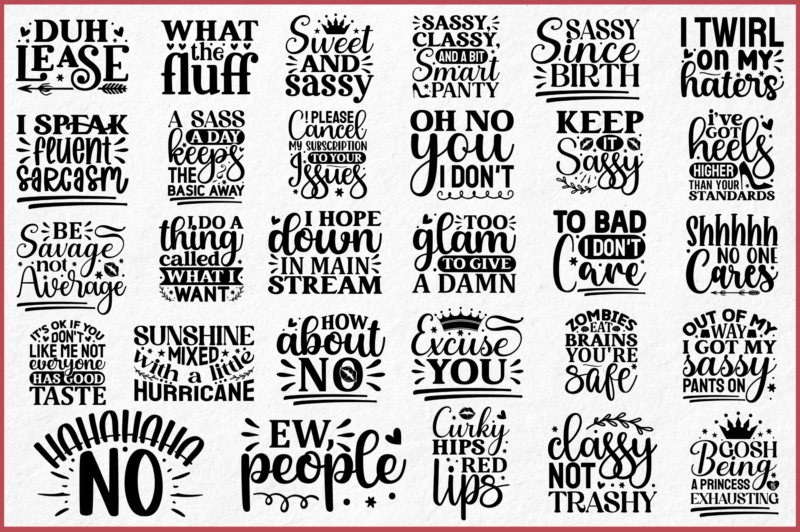 Sassy Quotes Bundle