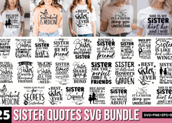 Sister Quotes SVG Bundle
