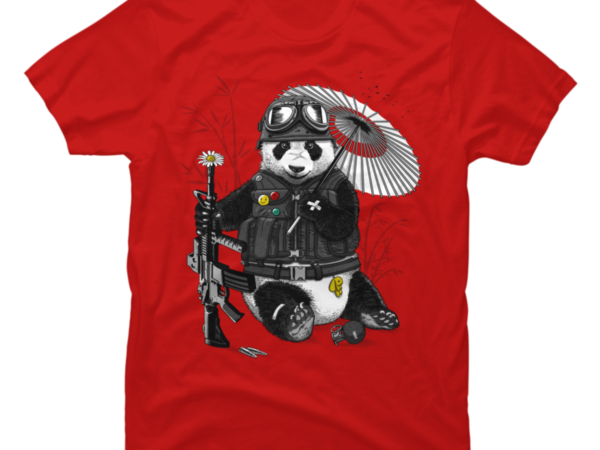 Soldier Panda - Buy t-shirt designs