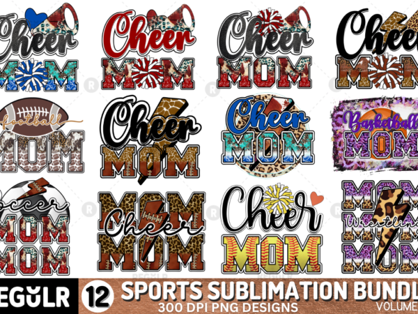 Sports sublimation bundle t shirt template vector