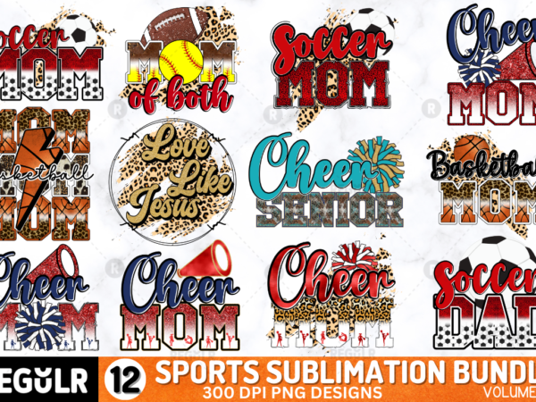 Sports sublimation bundle t shirt template vector