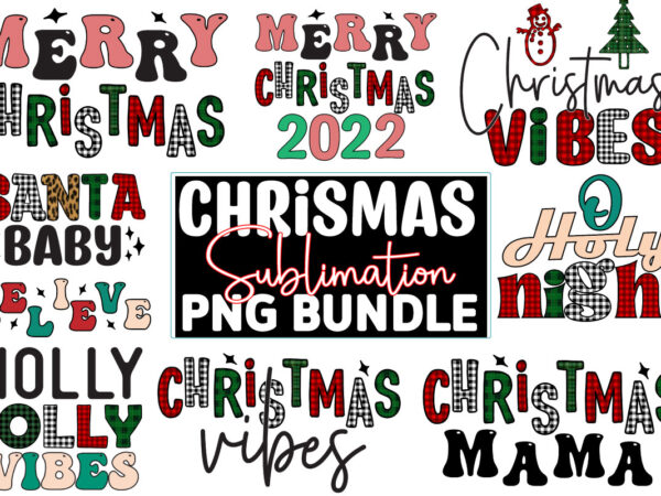 Christmas sublimation design bundle