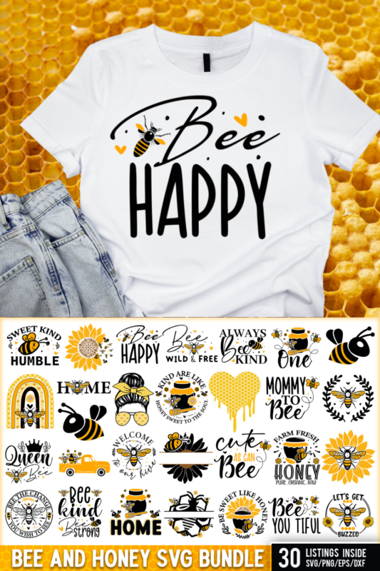 Bee And Honey SVG Bundle