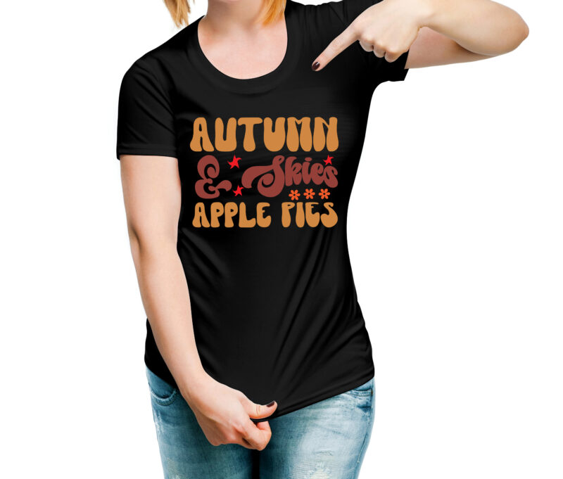 Autumn & Skies Apple Pies RETRO DESIGN