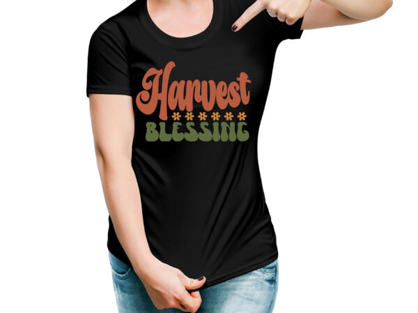 Harvest blessing vector design
