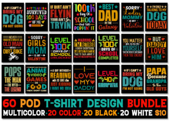 60 T-Shirt Design Bundle