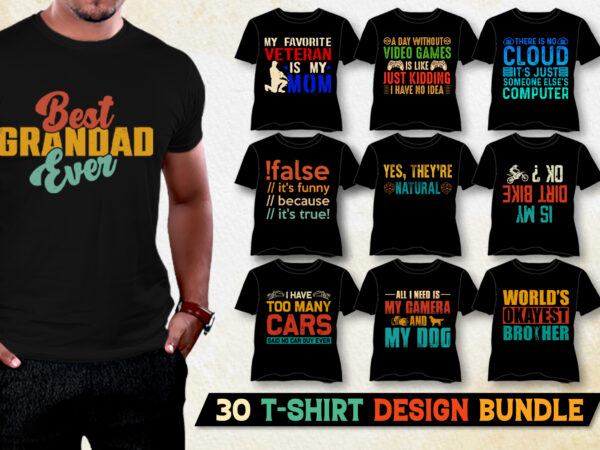 T-shirt design bundle