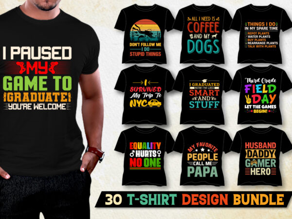 T-shirt design bundle-typography