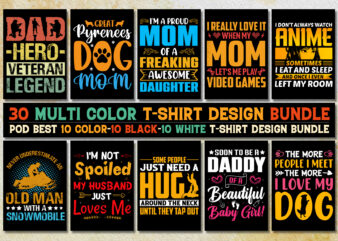 T-Shirt Design Bundle-Typography